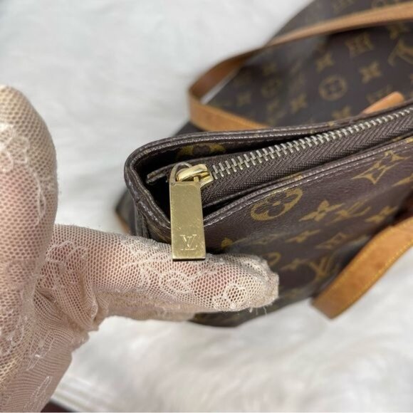 306 Pre owned Auth Louis Vuitton Monogram Cabas Mezzo Shoulder Tote Bag DU0013 - Picture 9 of 16